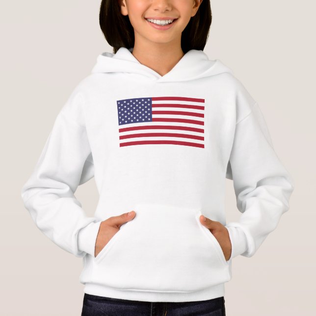 USA flag, flag of USA, American flag Hoodie (Front)