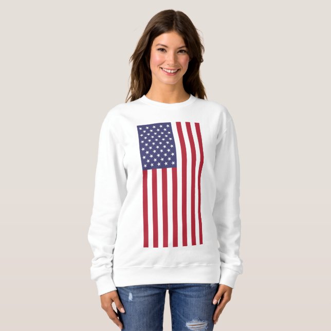 USA flag, flag of USA, American flag Sweatshirt (Front Full)