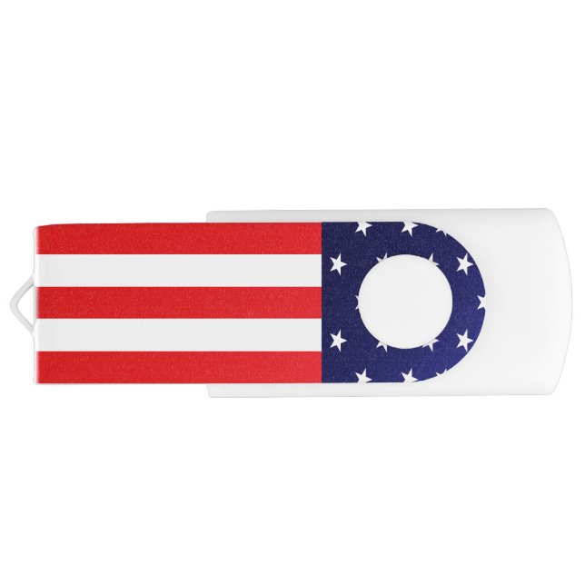 USA Flag  Flash Drive (Back)
