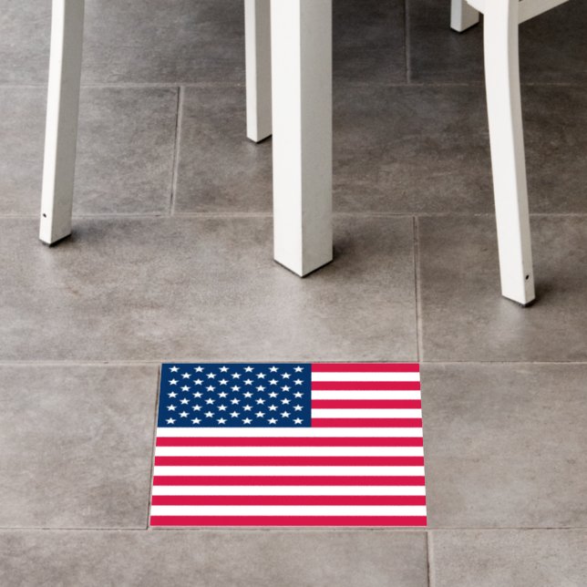 USA Flag Floor Decals (Restaurant)