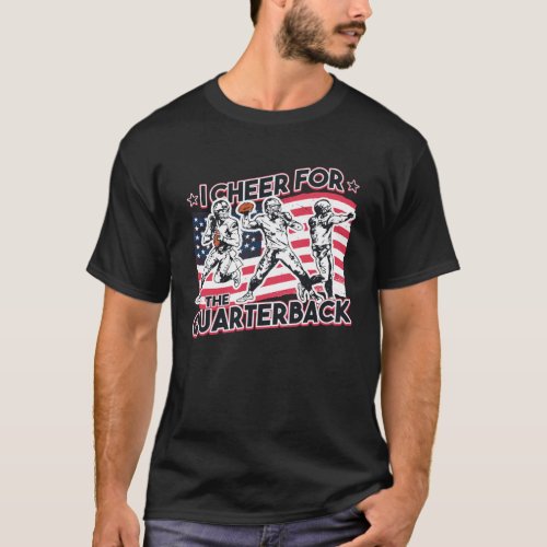 USA Flag Football  American Football Quarterbacks  T_Shirt