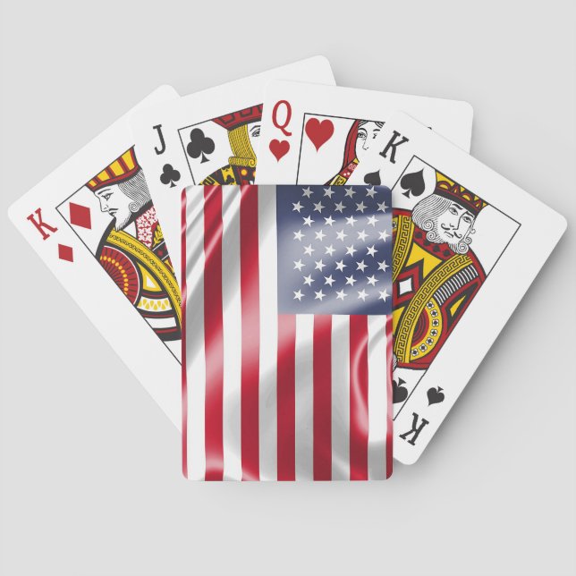 USA Flag for Poker Playing Cards (Back)