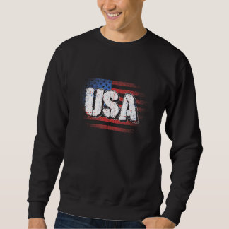USA Flag Fourth Of July Independence America Freed Sweatshirt