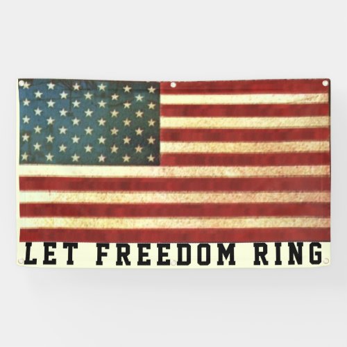 USA Flag Freedom Banner