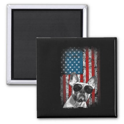 Usa Flag French Bulldog Design For Frenchie Owners Magnet