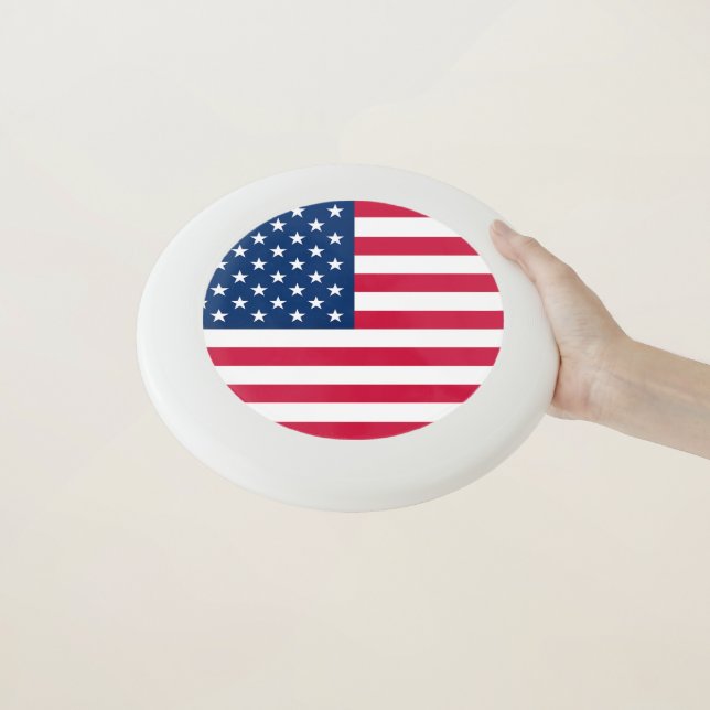 USA Flag Frisbee (In Hand)