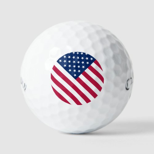 usa flag golf balls