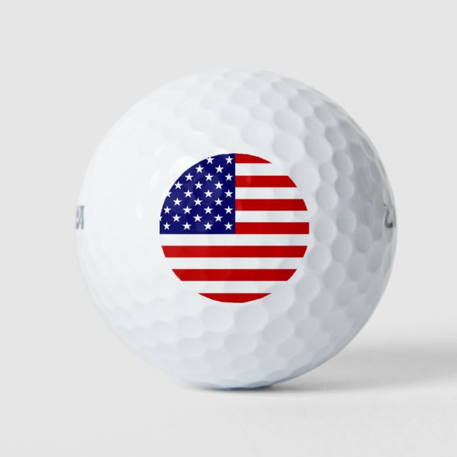 USA Flag Golf Balls arc1 (Front)