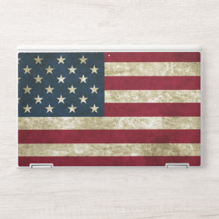 USA Flag Grunge HP Laptop Skin