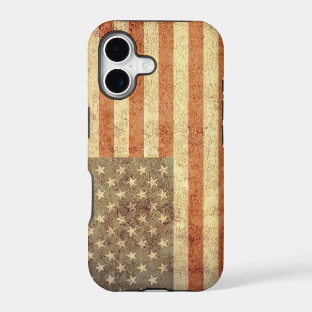 USA Flag - Grunge Iphone Case (Back)