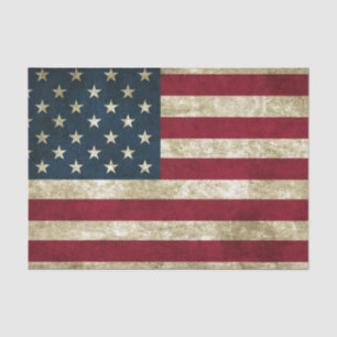 USA Flag Grunge Tissue Paper