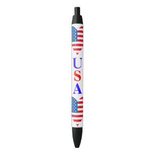 Usa Flag Heart Pen