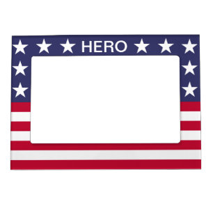 USA FLAG HERO MAGNETIC PICTURE FRAME
