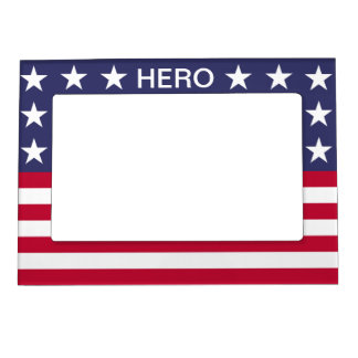 USA FLAG HERO MAGNETIC PICTURE FRAME