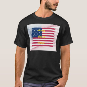 USA Flag "Home Sweet Home" Art Print T-Shirt