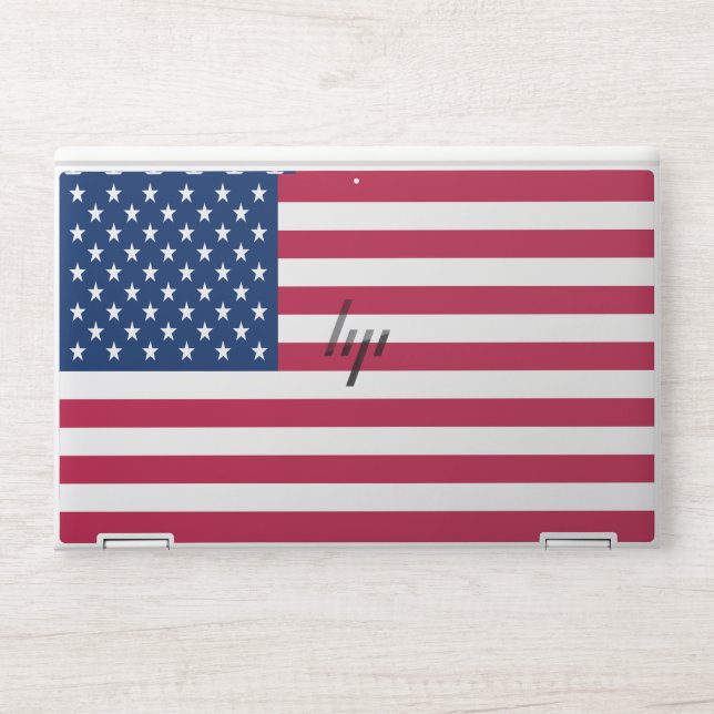 USA Flag HP Laptop Skin (Front)