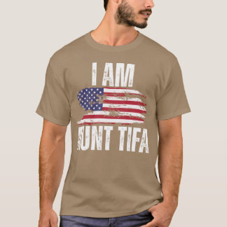 USA FLAG I AM AUNTIFA boy T-Shirt