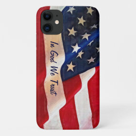 USA Flag - In God We Trust Case-Mate iPhone Case