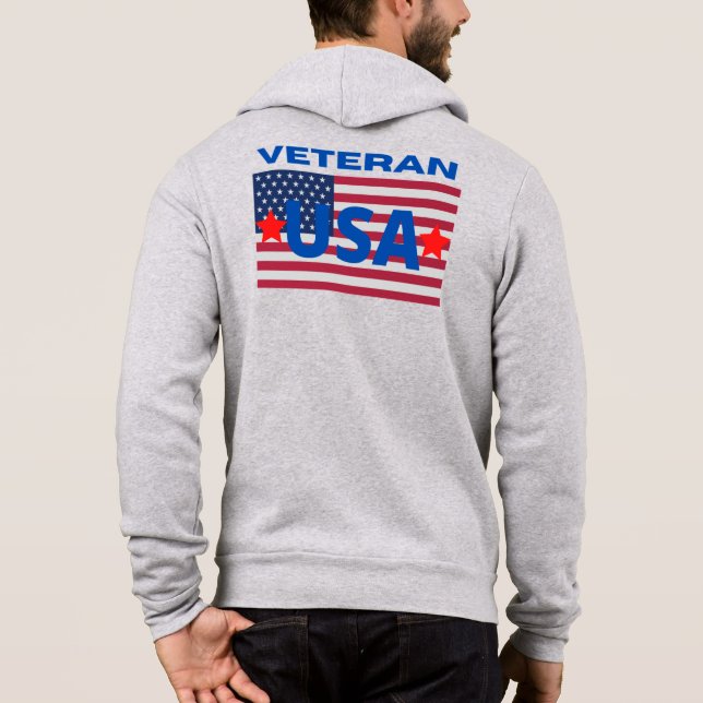 USA Flag In-Text Veteran Tee | True Classic (Back)