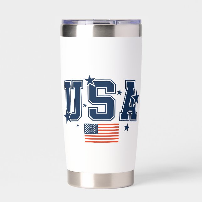USA Flag Insulated Tumbler (Front)
