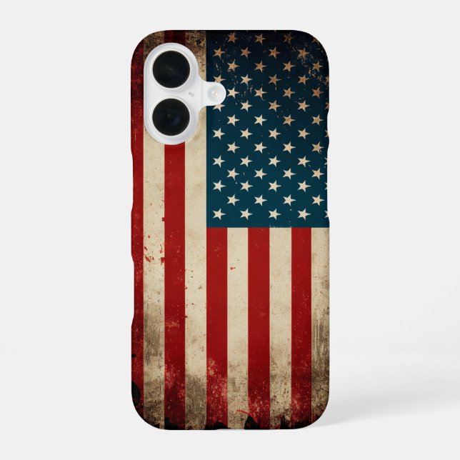 USA Flag iPhone Case (Back)