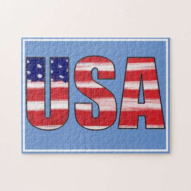 USA Flag Jigsaw Puzzle (Horizontal)