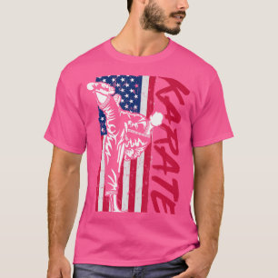 Usa Flag Karate T-Shirt