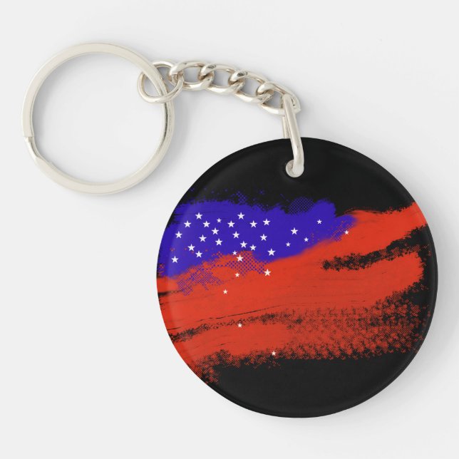 USA Flag Keychain (Front)