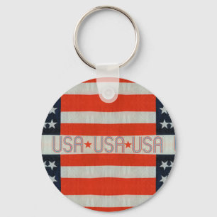 USA Flag Keychain