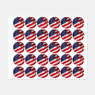 USA Flag Kids' Labels