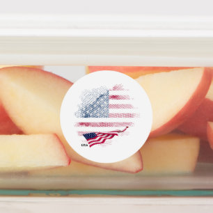 USA flag Kids' Labels