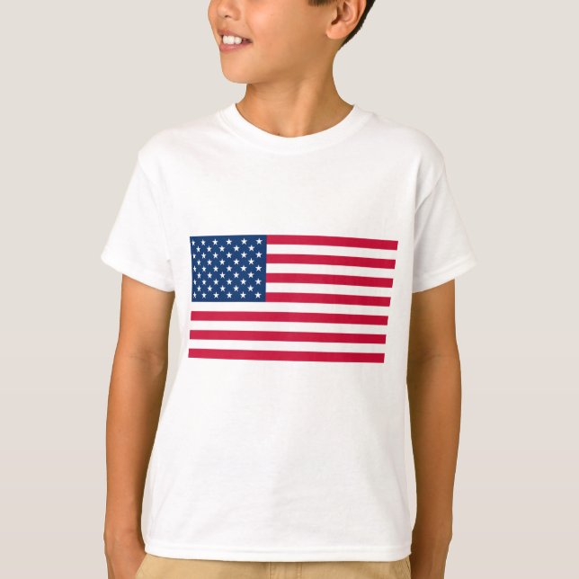 USA Flag Kids T-Shirt - Patriotic (Front)