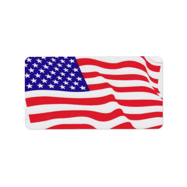 USA flag labels (Front)