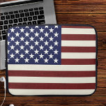 USA Flag Laptop Sleeve<br><div class="desc">Laptop sleeve with USA flag pattern. Choose your size in the dropdown menu.</div>