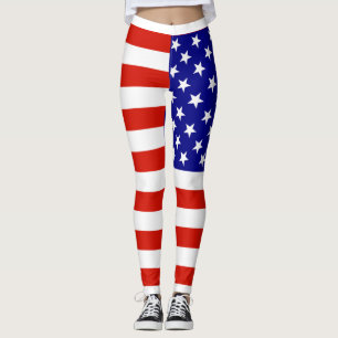 USA Flag Leggings