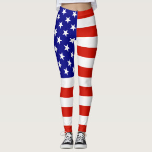 USA Flag Leggings