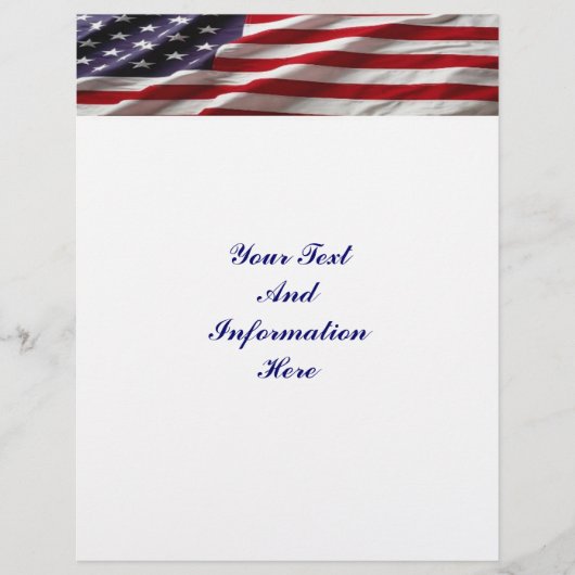 USA Flag Letterhead (Front)