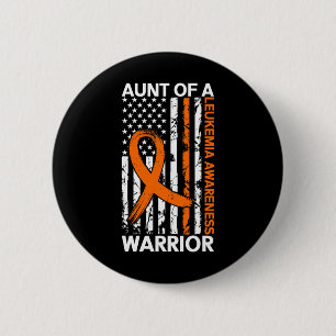 USA Flag Leukemia Awareness Month US American For Button