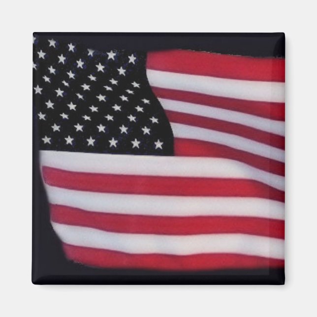 USA flag  magnet (Front)