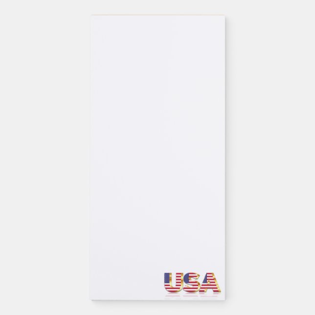 USA Flag Magnetic Notepad (Front)