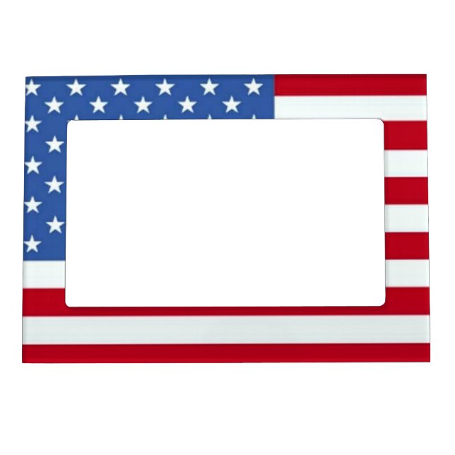 USA Flag Magnetic Photo Frame (Front)