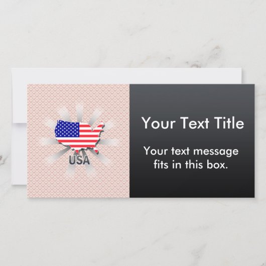 Usa Flag Map 2.0 (Front)