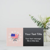 Usa Flag Map 2.0 (Standing Front)