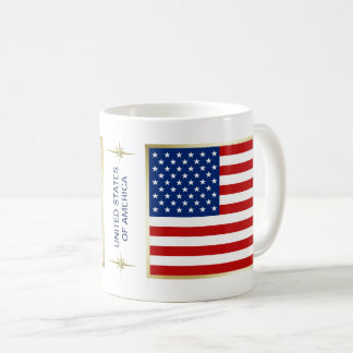 USA Flag + Map Mug