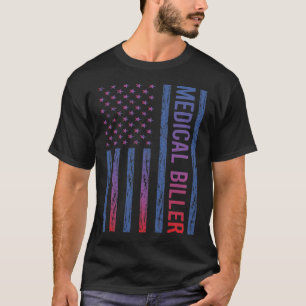 USA Flag Medical Biller T-Shirt