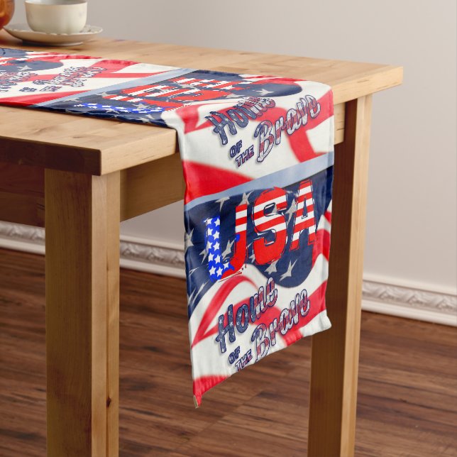 USA Flag Medium Table Runner (In Situ)