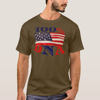 USA Flag Motivation dna heritage T-Shirt