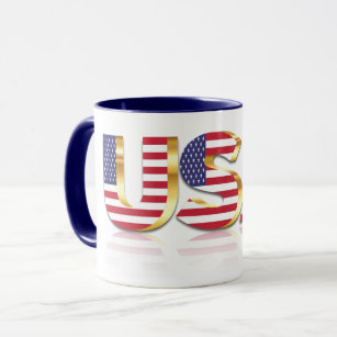 USA Flag Mug United States of America