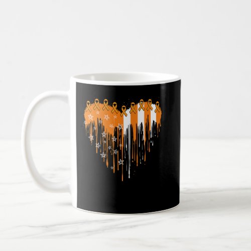 Usa Flag Multiple Sclerosis Awareness Orange Ribbo Coffee Mug