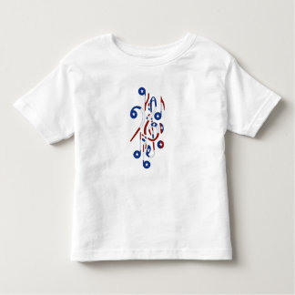 USA Flag Musical Notes Toddler T-shirt